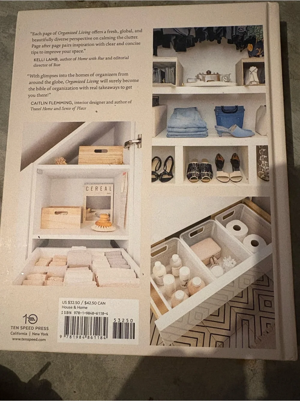 Organized Living Hardcover Book - White Cover